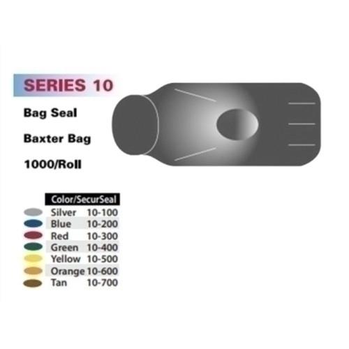 SecurSeal  10 mm Baxter Bag  1000 roll  Silver