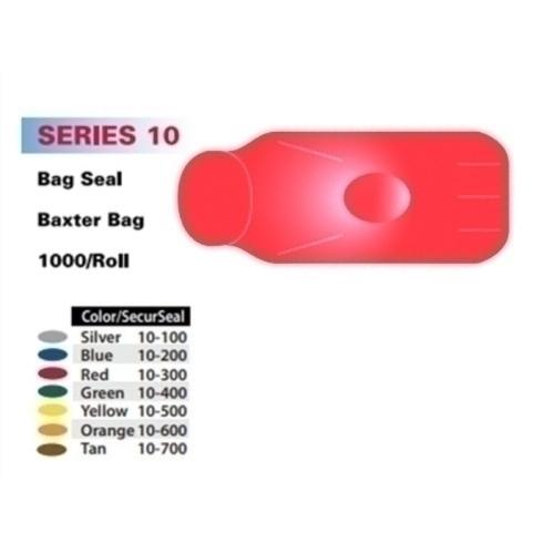 SecurSeal  10 mm Baxter Bag  1000 roll  Red