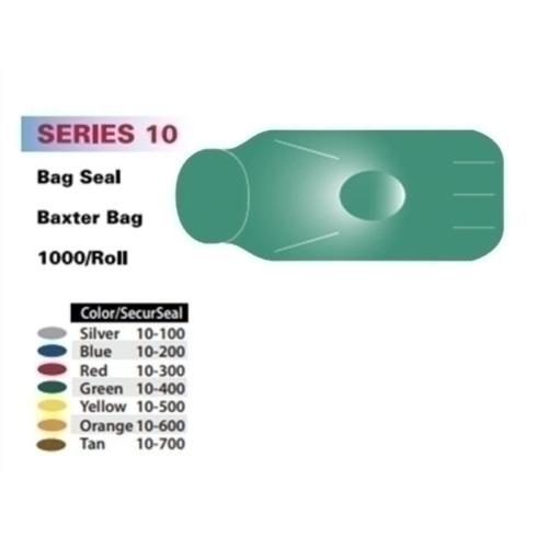 SecurSeal  10 mm Baxter Bag  1000 roll  Green