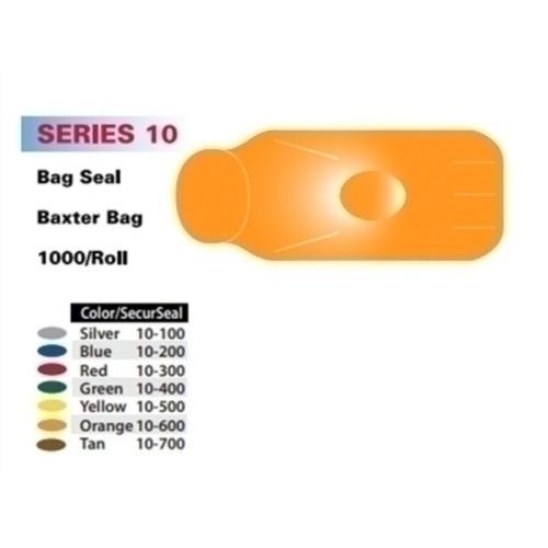 SecurSeal  10 mm Baxter Bag  1000 roll  Orange