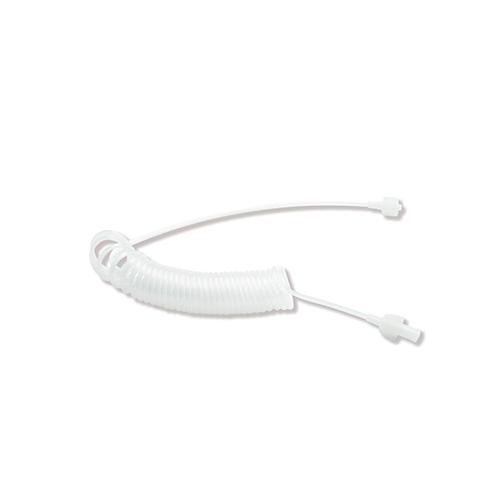 Spiral extension tube. Male Luer-lock Female Luer-lock  Leng