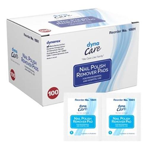 Nail Polish Remover Pad dynaCare 1.97 X 2.48 Inch  100 EA