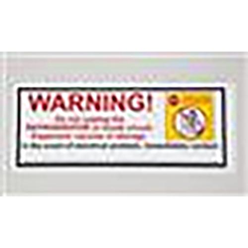 Warning Do Not Unplug Refrigerator Label  4  x 10   1 Each