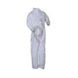 epic® High Performance Nonsterile Coveralls w/ Zip Front, Elastic Wrists & Ankles, White, 25/cs - 4XL 216853 4XL