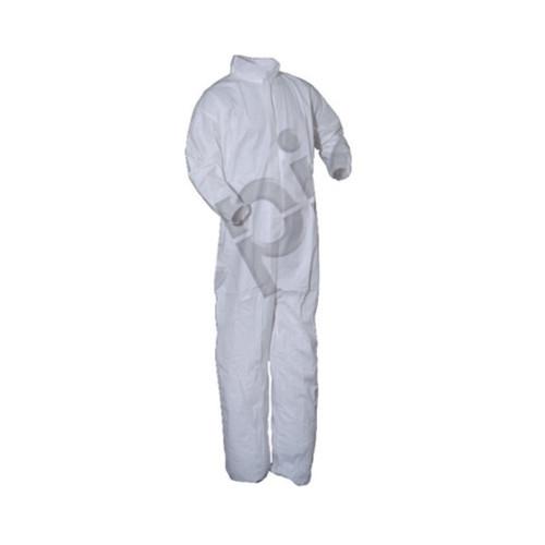 epic® High Performance Nonsterile Coveralls w/ Zip Front, Elastic Wrists & Ankles, White, 25/cs - 5XL 216853 5XL