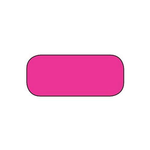 Black Rectangle Labels  High Visibility Pink  1000 EA
