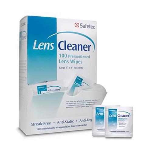 Lens Cleaner Wipes  Premoistened Towelettes  Single-Use Pouc
