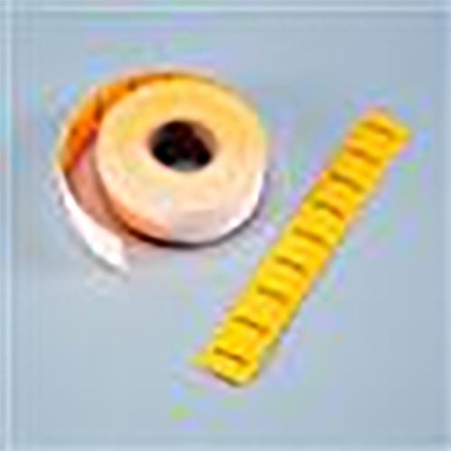 Flourescent Orange expiration date gun labels read  EXPIRES 
