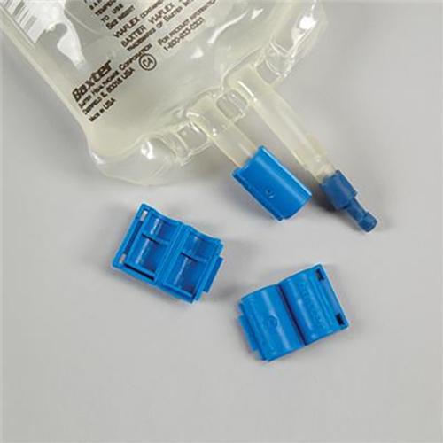 Tamper-Resistant Add-Port Caps for Baxter  Viaflex  Bags  90
