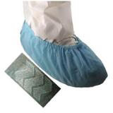 epic® Polypropylene Nonsterile Shoe Covers w/ Skid Resistant Bottom, Blue, 100/bg - 3 bgs/cs - Large 514673 L