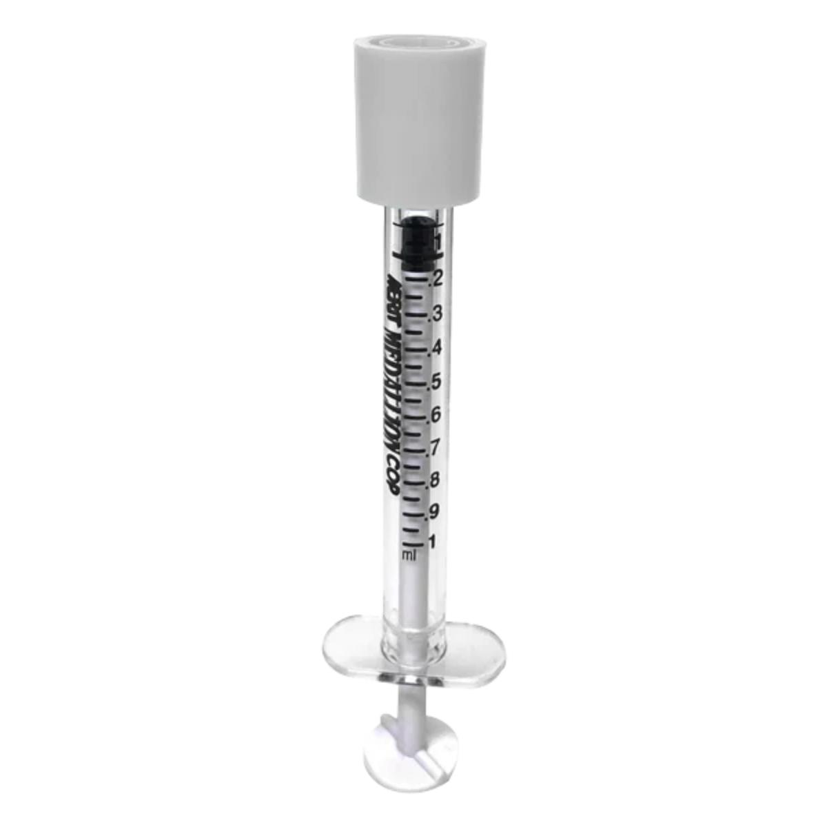 White Sterile Tamper Evident Cap for IV Syringe 1,000/CS 57 26CE