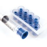 Clear Sleeve w/ Blue Insert Tamper Evident Caps For IV Syrin 57 50B 3