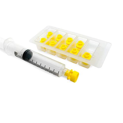 Female Luer Lock Cap  Yellow  Sterile  100 EA
