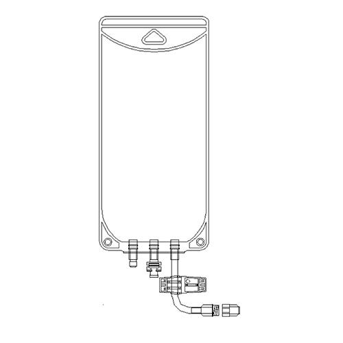 EVA Legless TPN Bag w Female Screw Connector - 3000ml 50 cas