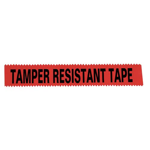 Tamper Resistant Tape  1 Inch W  Red 108  per roll