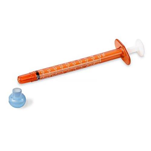 Baxter Oral Dispenser Syringe Exacta-Med Amber 0.5 mL Oral 1