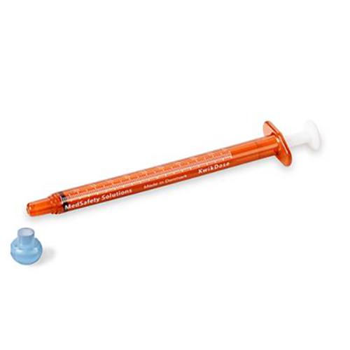 1 mL KwikDose Oral Syringe Pharm-Pack 100 Count  Amber