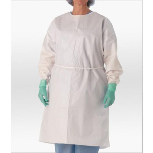 Cleanroom Chemo Gown  PE Coated  60gm m2  White