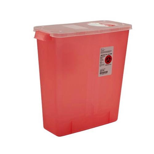 SharpSafety  Sharps Container  Rotor Hinged Lid  Transparent