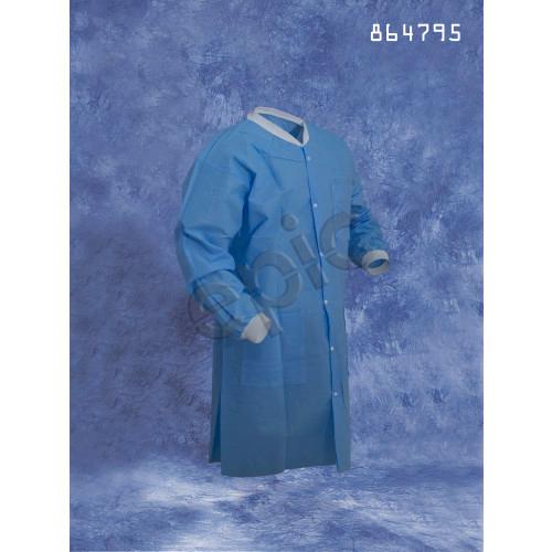 LAB COAT  BLUE SMS  KW  KC  3 PKT  MED 30 case