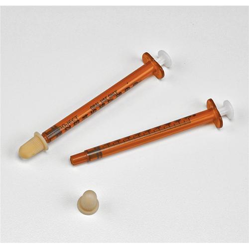 Monoject  Oral Syringe  1ML  0.01ML Graduation  Amber  100 E