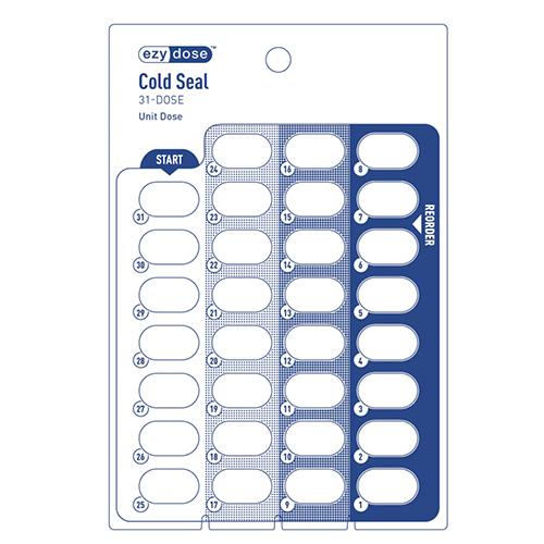 Unit Dose Cold Seal 31-Day Card 500 case