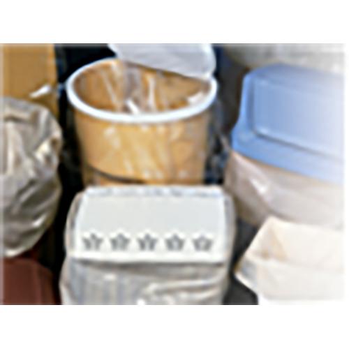 40  x 46  25 micron LDPE 40 -- 45 gal. Trash Can Liner -- Wh
