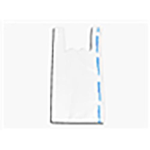 8  x 5  x 18  0.6 mil White Plastronic  T-Shirt Bag  1000 CS