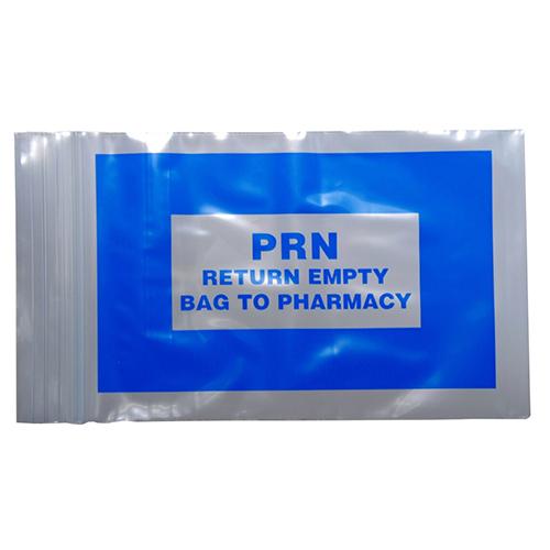 Blue PRN Bags - Seal Top Reclosable 3  x 5  1000 case