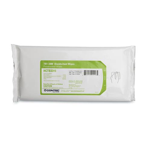 TB1-3300 Surface Disinfectant Cleaner Premoistened Quaternar
