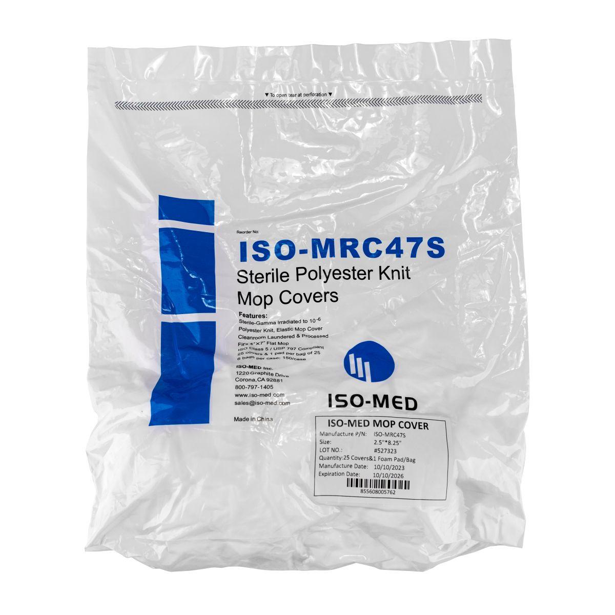 Sterile Polyester Knit Mop Cover, Micro-denier Polyester Kni ISO MRC47S