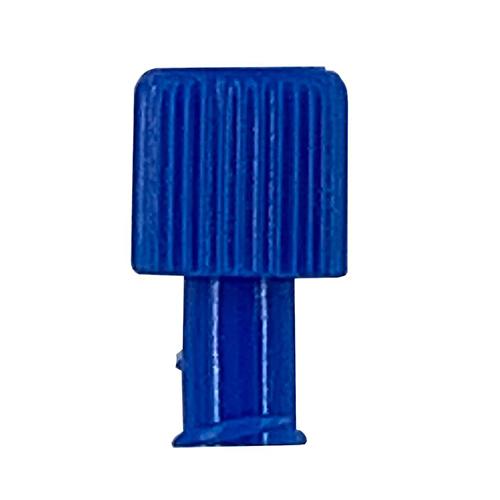 Multi-Function Male Female Luer Lock Sterile Cap - Blue 100 