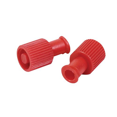 Multi-Function Male Female Luer Lock Sterile Cap - Red 100 B