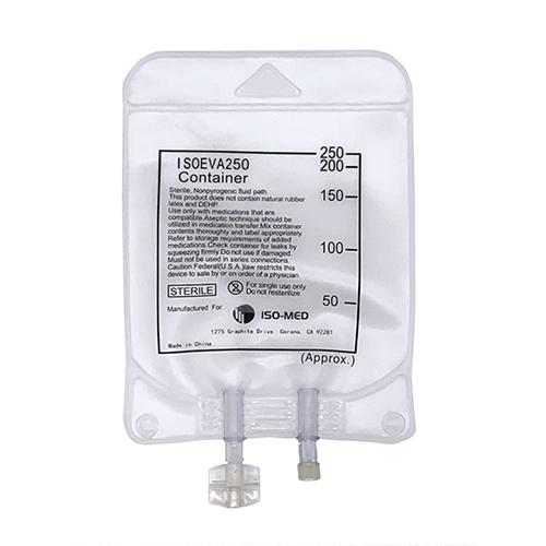 ISO-MED Sterile EVA 2-Port Bags - 250ml 50 CS