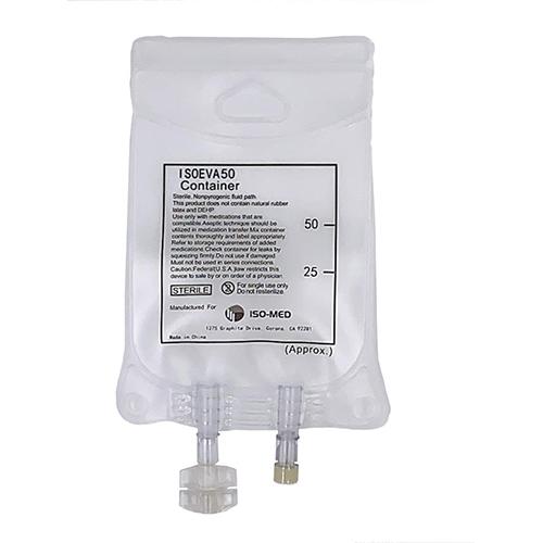 ISO-MED Sterile EVA 2-Port Bags - 50ml 50 CS