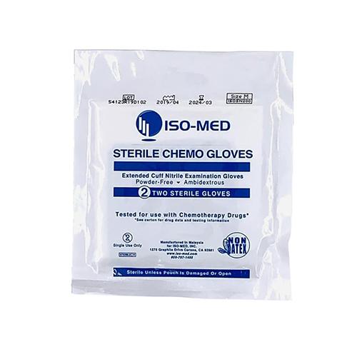 Sterile Chemo 12  Extended Cuff  Powder-Free Nitrile Synthet