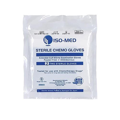 Sterile Chemo 12  Extended Cuff  Powder-Free Nitrile Synthet