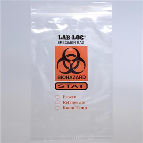 6  x 9  2 mil Reclosable 3-Wall Specimen Transfer Bag   STAT