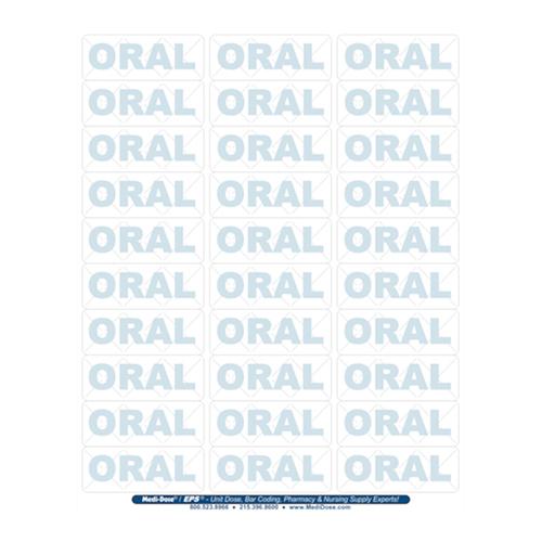 LiquiDose Laser Labels - 1  x 2-7 8  Blue Oral Imprint 3 000