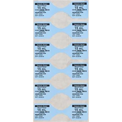 LiquiDose Butterfly Labels - Thermal  Blue  1 Roll