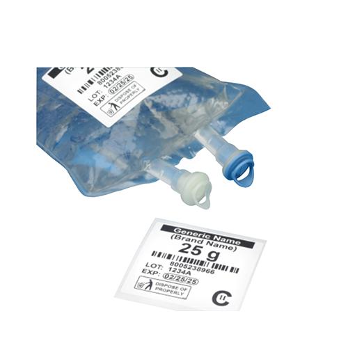 LiquiDose 2.66  Square Labels - Thermal 1000 lables roll