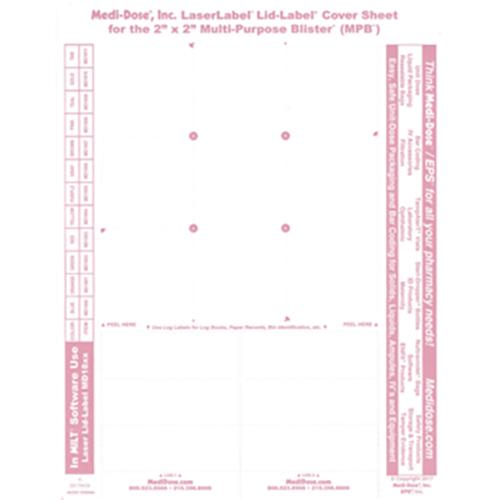 Laser Label Lid-Label Covers for MPB - Pink Dot  100 Sheet 9