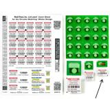 25 Dose Detect-A-Dose Lid-Label Covers Oval 1000 Doses MD212 1 2