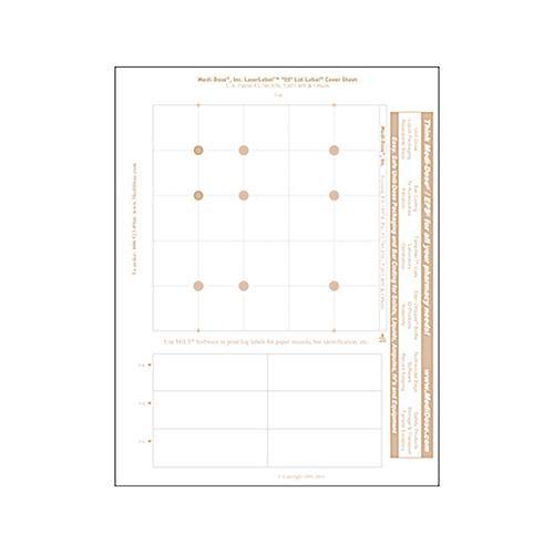 25 Dose Laser Lid-Label Covers TAN  2 500 Dose  1 Pack