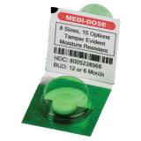 Medi-Dose® Detect-A-Dose Lid-Label Covers, Circular, 1000/cs MD232 1