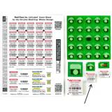 Medi-Dose® Detect-A-Dose Lid-Label Covers, Circular, 1000/cs MD232 1 2