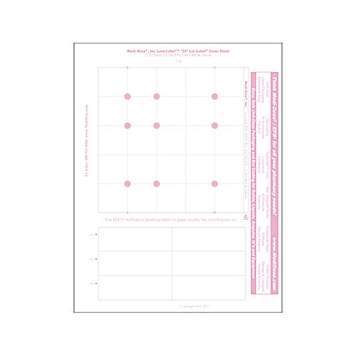 25 Dose Laser Lid-Label Covers PINK  2 500 Doses  1 Pack