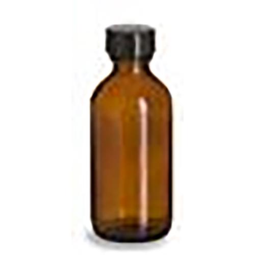 Amber Boston Round Glass Bottles 16 oz.