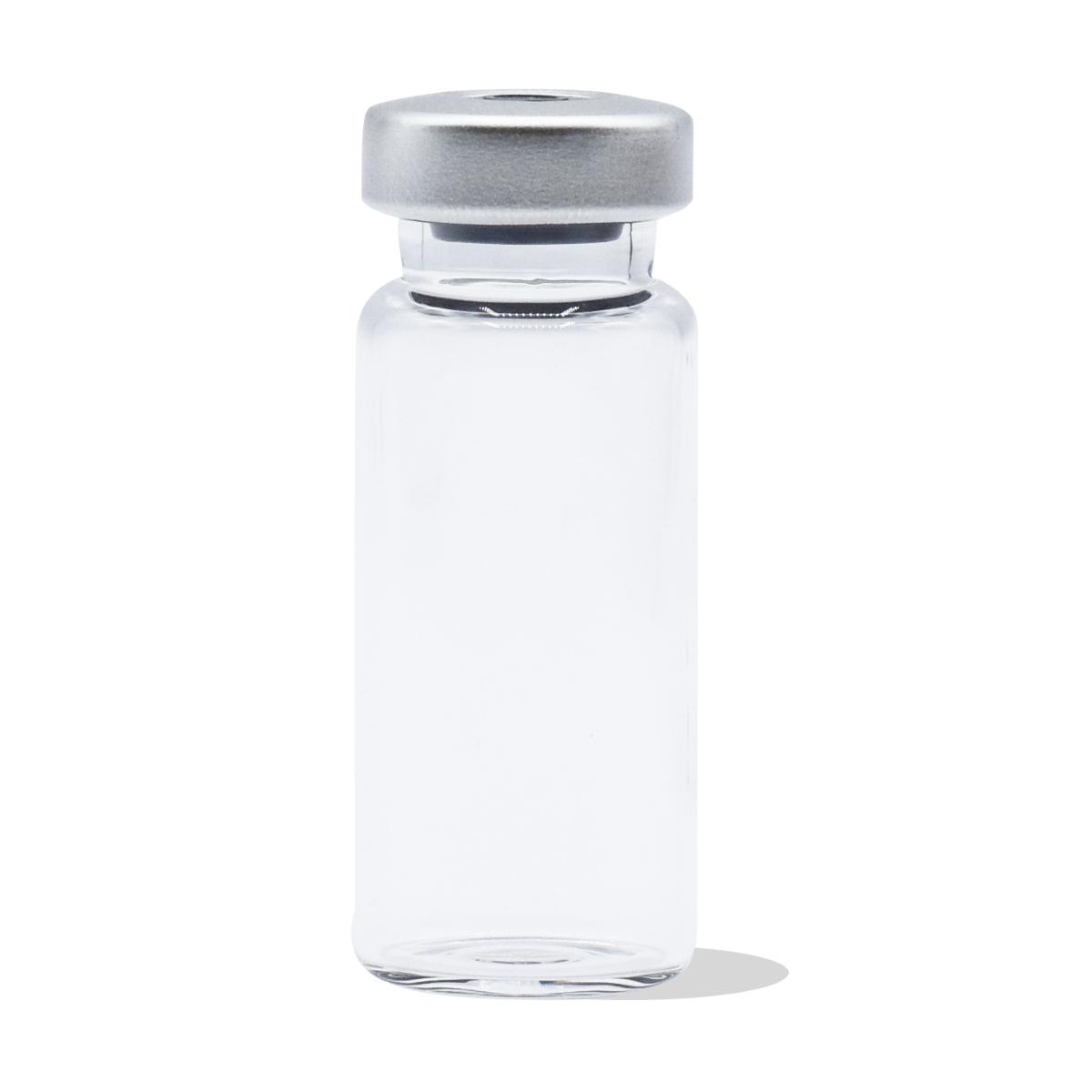Sterile Empty Vials w/ Silver Caps, Clear Glass, 20 mm, 25/bx - 10 mL SEV1020S