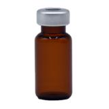 Sterile Empty Vials w/ Silver Caps, Amber Glass, 20 mm, 25/bx - 100 mL SEV213S 25 AMB